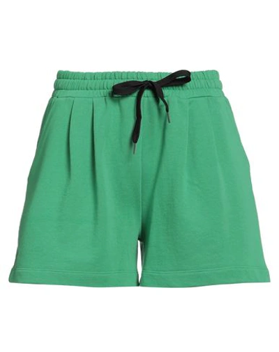Pinko Woman Shorts & Bermuda Shorts Green Size L Cotton In Green