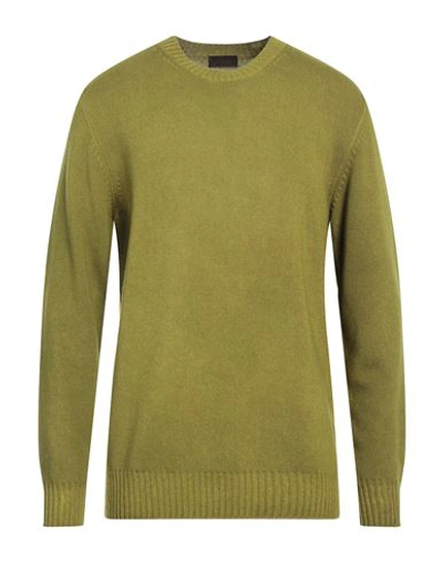 Shop Altea Man Sweater Sage Green Size Xxl Virgin Wool