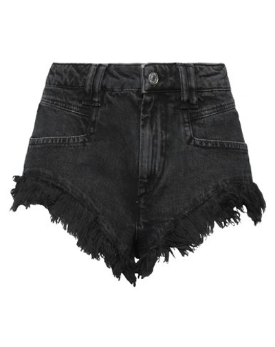 Isabel Marant Étoile Marant Étoile Woman Denim Shorts Black Size 2 Cotton In Black