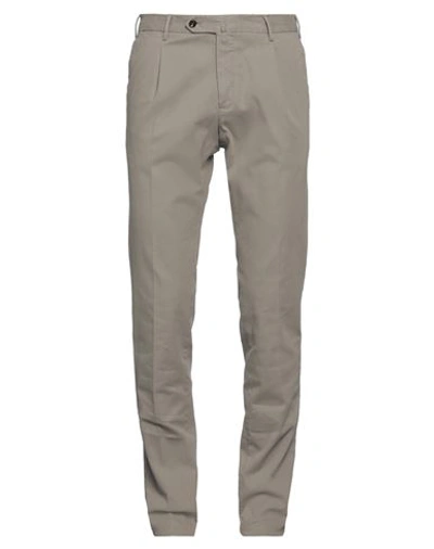 Shop Pt Torino Man Pants Grey Size 38 Cotton, Elastane