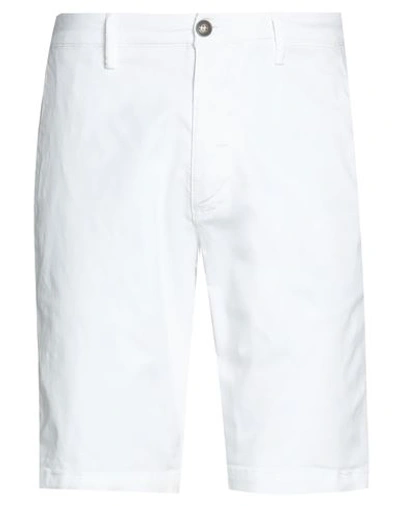 Shop Alley Docks 963 Man Shorts & Bermuda Shorts White Size 30 Cotton, Elastane