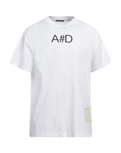 Shop Alessandro Dell'acqua Man T-shirt White Size M Cotton
