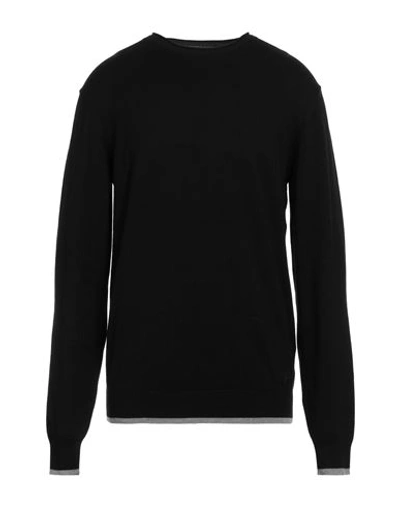Shop Yes Zee By Essenza Man Sweater Black Size S Viscose, Nylon