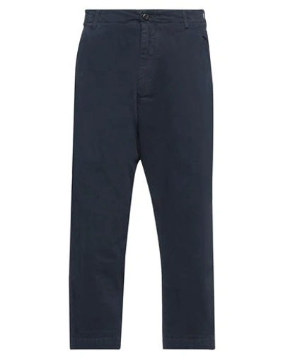 Shop Novemb3r Man Pants Midnight Blue Size 25 Cotton, Elastane