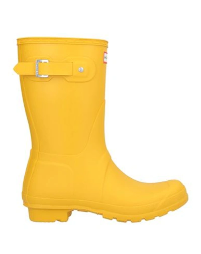 Shop Hunter Woman Boot Yellow Size 7 Rubber