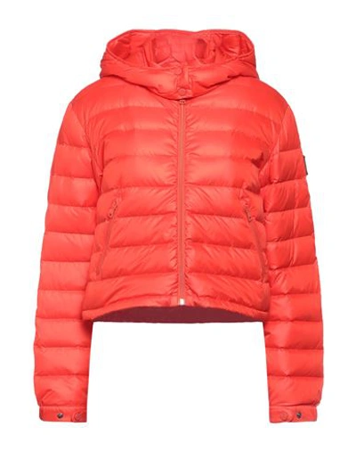 Historic Woman Down Jacket Orange Size L Polyamide In Orange