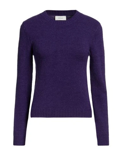 Shop Vicolo Woman Sweater Dark Purple Size Onesize Acrylic, Polyester, Wool, Elastane