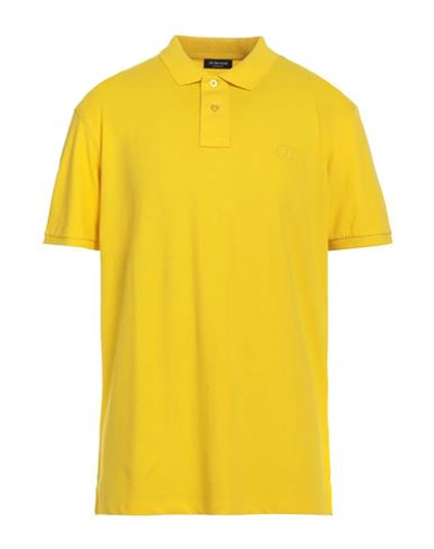 Shop Jeckerson Man Polo Shirt Light Yellow Size Xs Cotton, Elastane