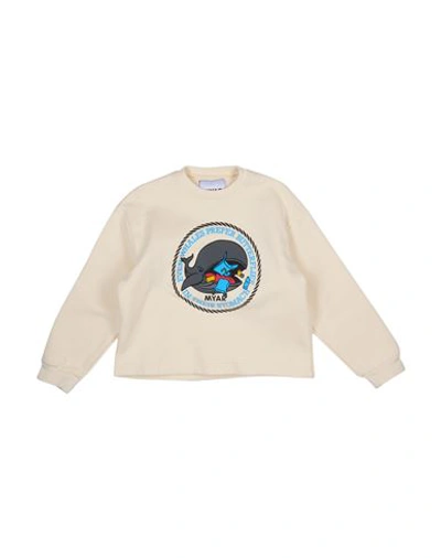 Shop Myar Toddler Boy Sweatshirt Ivory Size 6 Cotton In White