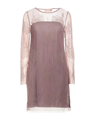Bdba Woman Short Dress Pastel Pink Size 10 Polyester In Pink