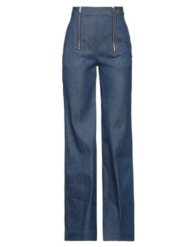 Shop Victoria Beckham Denim Woman Denim Pants Blue Size 28 Cotton