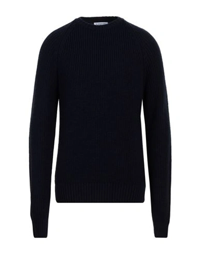 Shop Manuel Ritz Man Sweater Midnight Blue Size Xxl Acrylic, Wool, Viscose, Alpaca Wool