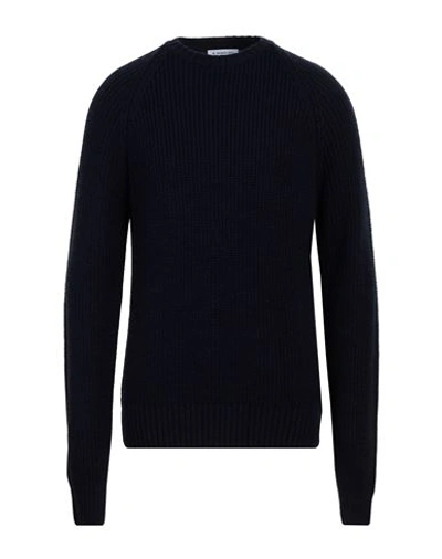 Manuel Ritz Man Sweater Midnight Blue Size Xxl Acrylic, Wool, Viscose, Alpaca Wool In Blue
