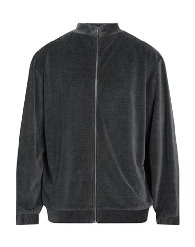 Shop Applecore Man Sweatshirt Lead Size L Cotton, Polyester In Grey