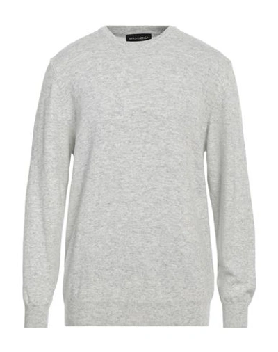 Shop Spadalonga Man Sweater Light Grey Size 46 Virgin Wool, Viscose, Polyamide, Cashmere