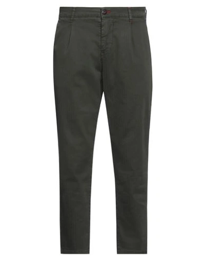 Shop Displaj Man Pants Dark Green Size 26 Cotton, Elastane