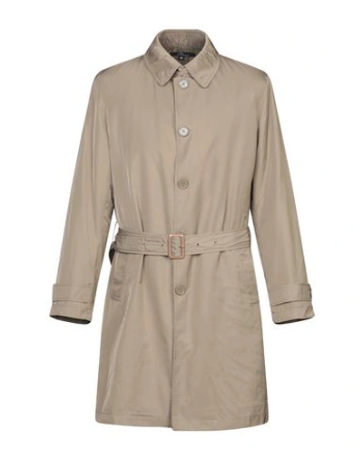 Shop Riviera Milano Man Overcoat & Trench Coat Khaki Size 44 Polyester In Beige