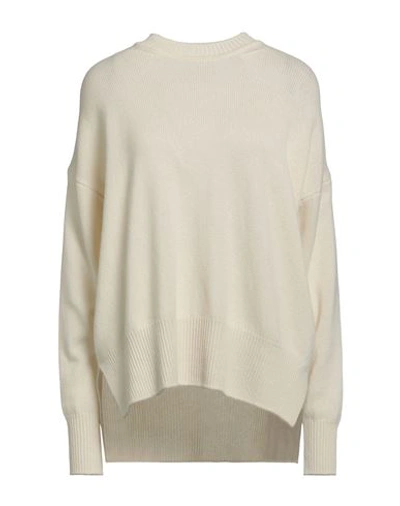 Shop Jil Sander Woman Sweater Ivory Size M Cashmere In White