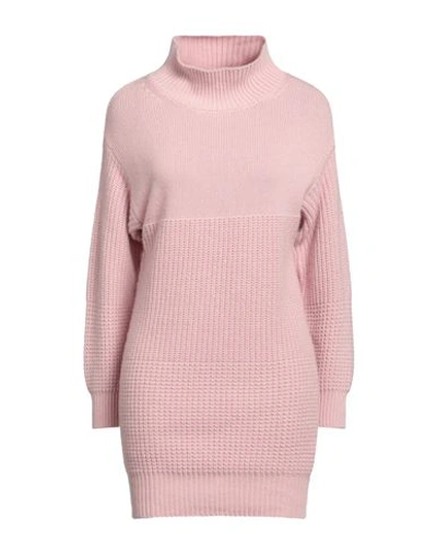 Shop N.o.w. Andrea Rosati Cashmere N. O.w. Andrea Rosati Cashmere Woman Turtleneck Pink Size L Cashmere, Viscose, Wool, Polyamide