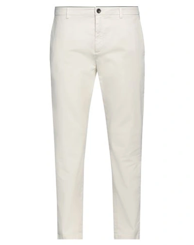 Shop Department 5 Man Pants Ivory Size 38 Cotton, Elastane In White