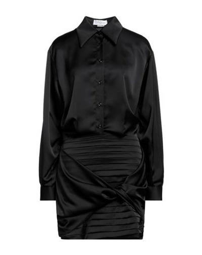 Cinqrue Woman Mini Dress Black Size M Polyester, Elastane In Black