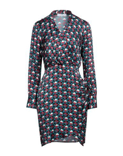 Shop Kaos Woman Mini Dress Magenta Size 10 Viscose