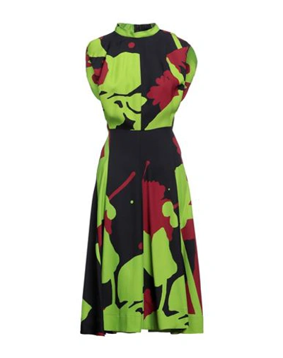 Shop Colville Woman Midi Dress Acid Green Size 6 Viscose