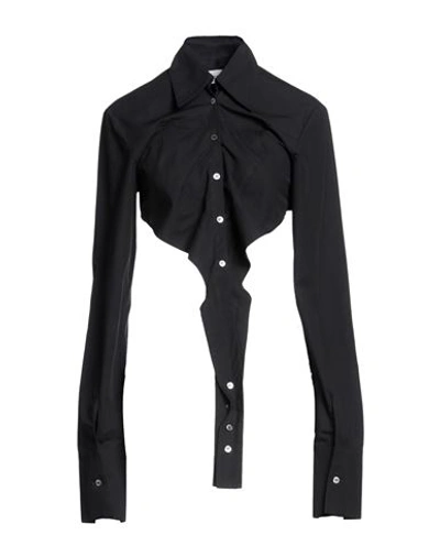 Ambush Woman Shirt Black Size 6 Viscose In Black