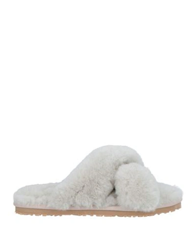 Shop Mou Woman Sandals Light Grey Size 9 Sheepskin