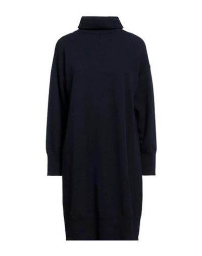 Shop Douuod Woman Mini Dress Midnight Blue Size M Wool, Cashmere