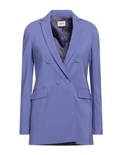 Berna Woman Blazer Mauve Size 4 Polyester, Elastane In Purple