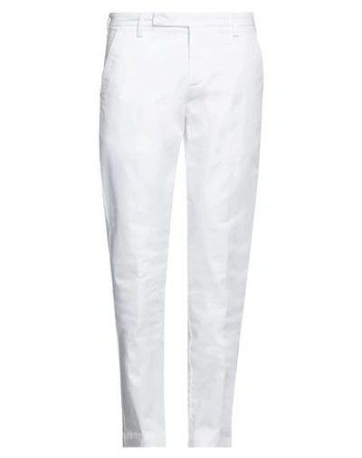 Shop Entre Amis Man Pants White Size 32 Cotton, Elastane