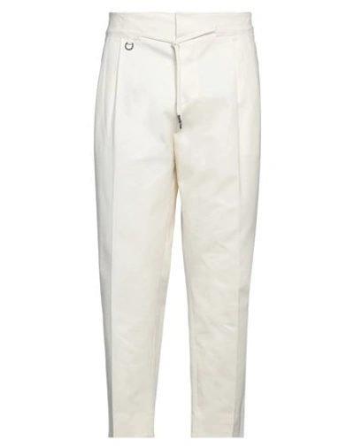 Shop Be Able Man Pants Cream Size 30 Cotton, Elastane In White
