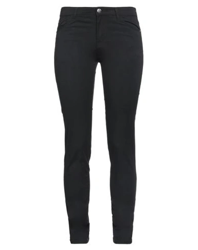 Shop Emporio Armani Woman Pants Black Size 25 Cotton, Polyester, Elastane