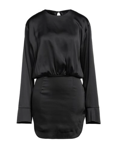 Shop Actualee Woman Mini Dress Black Size 4 Polyester