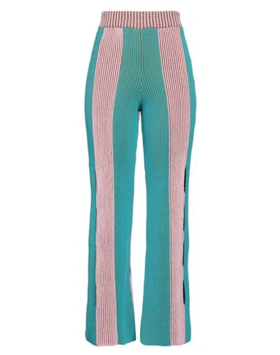 Shop Andersson Bell Woman Pants Turquoise Size 00 Polyester, Cotton In Blue