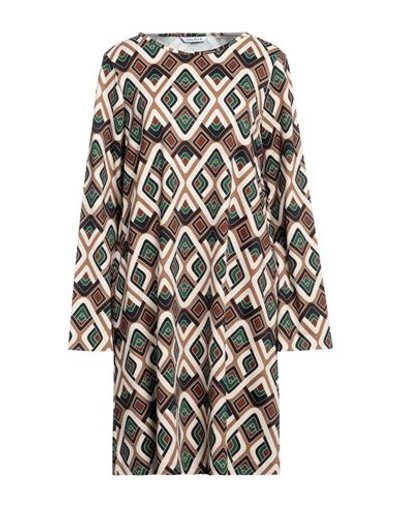 Caliban Woman Mini Dress Beige Size 10 Viscose, Elastane In Beige