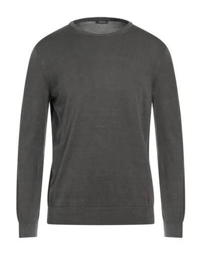 Rossopuro Man Sweater Dove Grey Size 4 Cotton In Grey