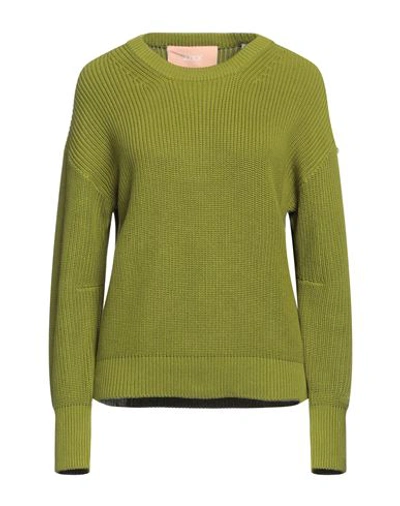Shop Jjxx By Jack & Jones Woman Sweater Sage Green Size Xs Cotton