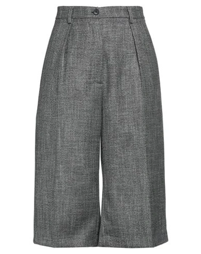 Shop 8pm Woman Cropped Pants Grey Size S Polyester, Rayon, Lurex, Elastane