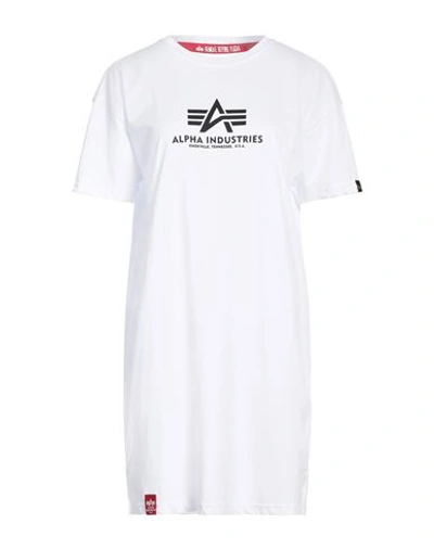 Shop Alpha Industries Woman T-shirt White Size L Cotton