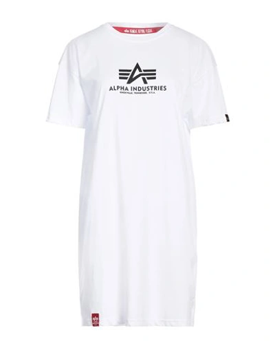 Alpha Industries Woman T-shirt White Size L Cotton In White