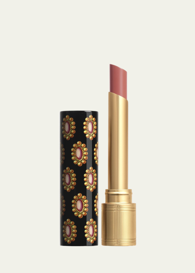 Shop Gucci Rouge De Beaute Brilliant Shine Glow And Care Lipstick In 112 Sally Soft Ho