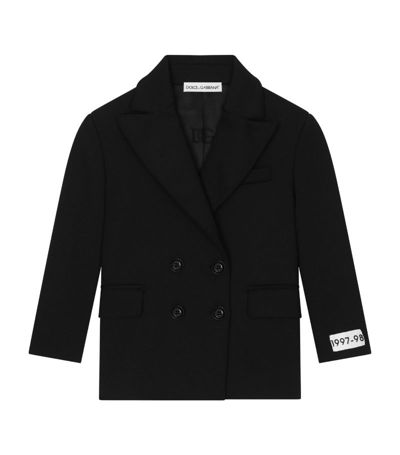 Shop Dolce & Gabbana Double-breasted Blazer (8-14 Years) In Multi