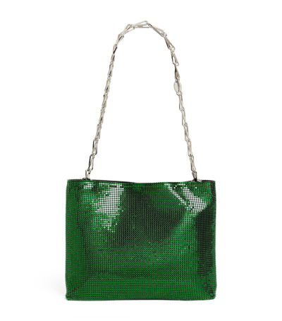 Shop Rabanne Pixel Shoulder Bag In Green