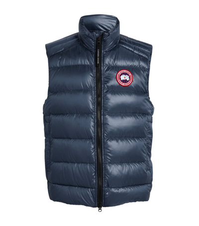 Shop Canada Goose Quilted Crofton Gilet In Blue