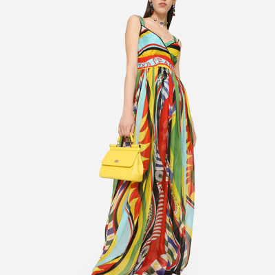 Dolce & Gabbana Small Sicily Handbag In Yellow