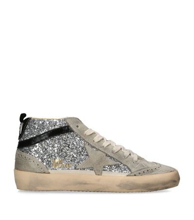 Shop Golden Goose Leather Mid Star Sneakers In Multi