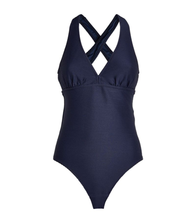 Shop Heidi Klein Monaco Swimsuit In Navy