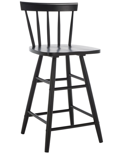 Shop Safavieh Tally Wood Counter Stool In Black